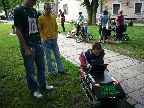 Velice pěkně udělaný pásový robot týmu Tatran Team Trenčín